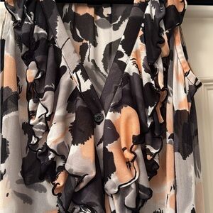 INC International Concepts Abstract Print Blouse